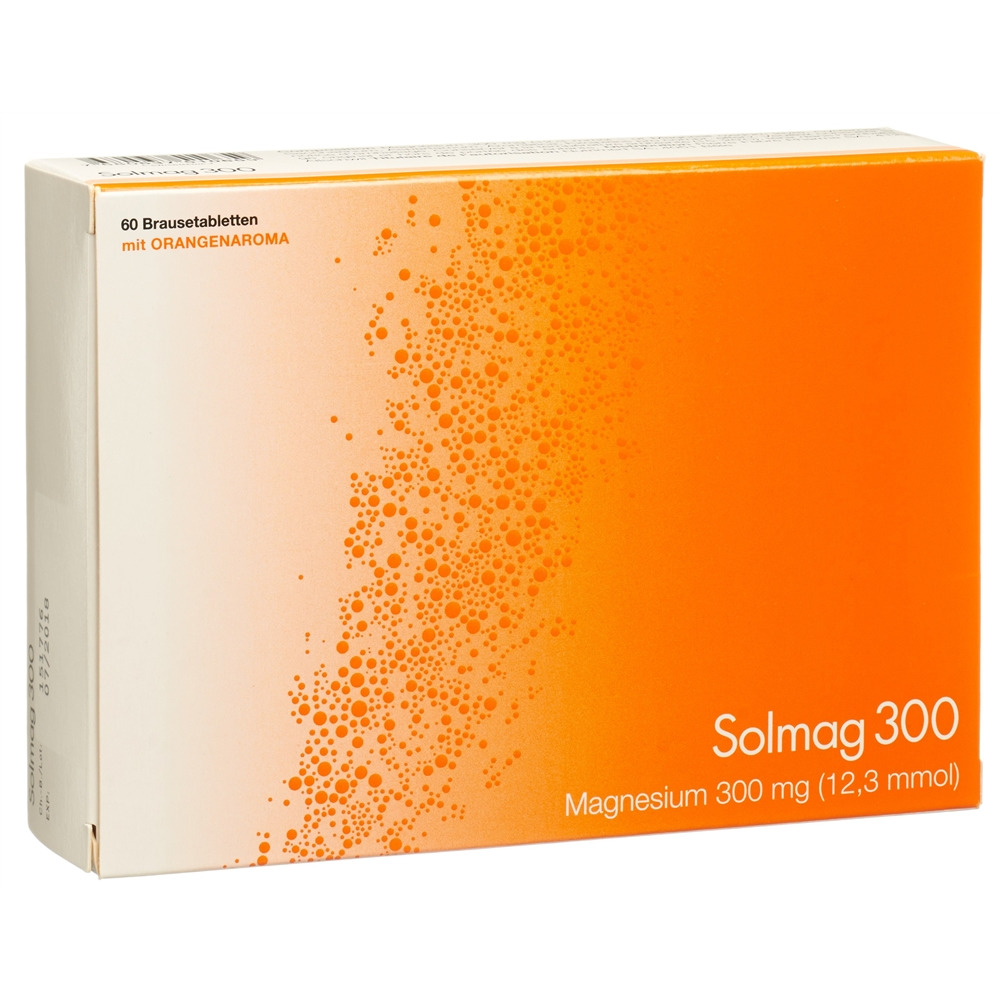 SOLMAG Brausetabl Orangenaroma Ds 60 Stk<br>60 Stück, Dose, Brausetablette, Orangenaroma