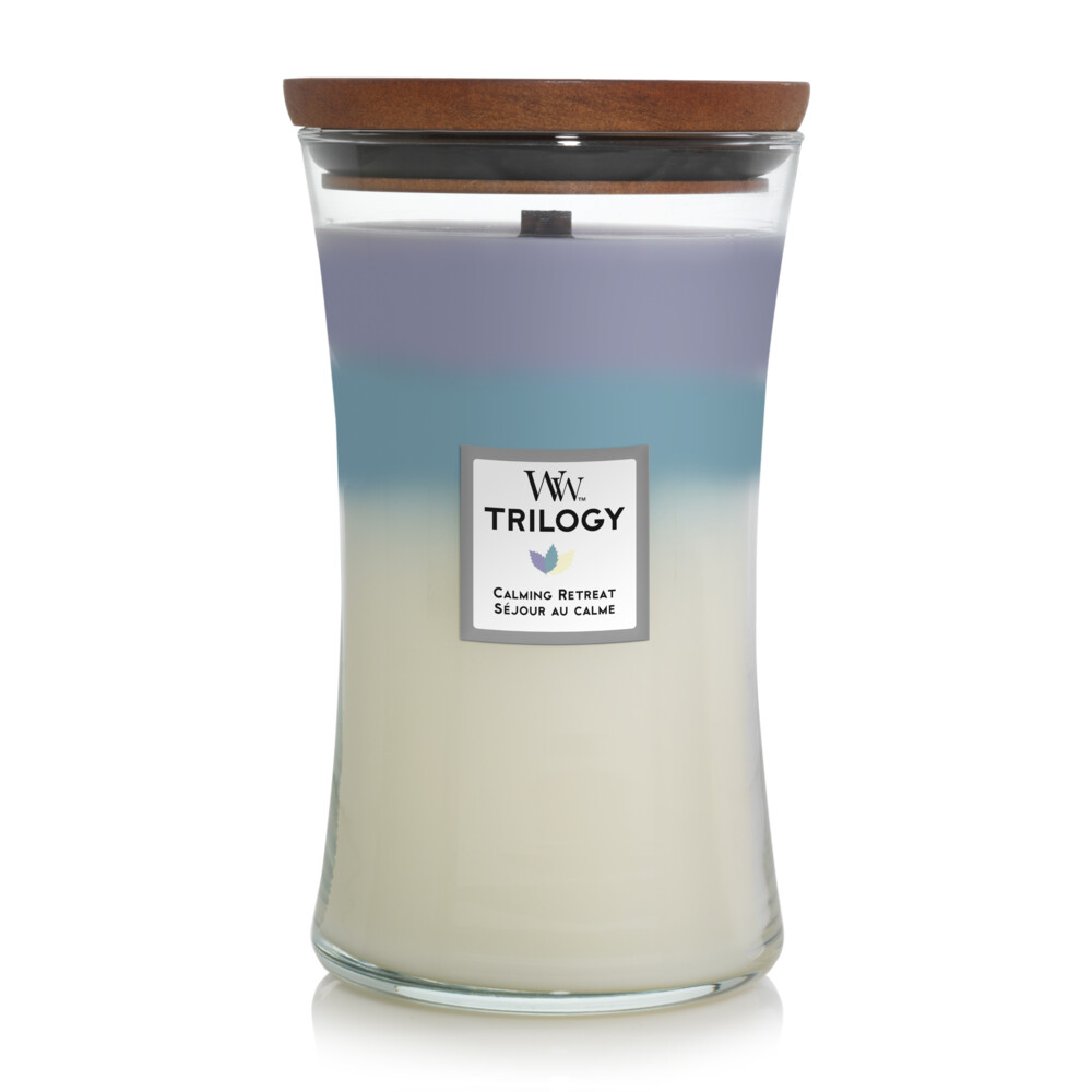 WoodWick Geurkaars Large Trilogy Calming Retreat611 gr