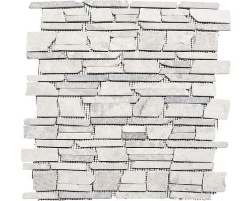 Gebroken mozaïek MOS Brick 230 grijs 30,5x30,5 cm