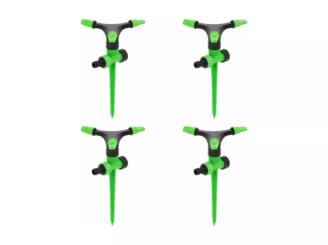 Prolenta Premium - Arroseurs rotatifs 4 pcs vert et noir 16x13,5x25,5 cm ABS et PP