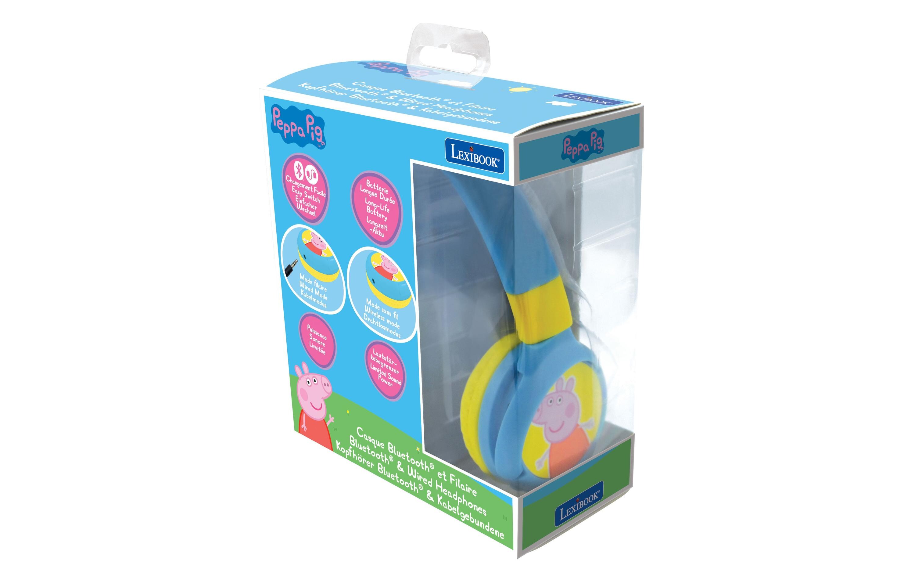 Kinderkopfhörer Peppa Wutz 2-in-1-BluetoothKabelloser Kopfhörer für Kinder