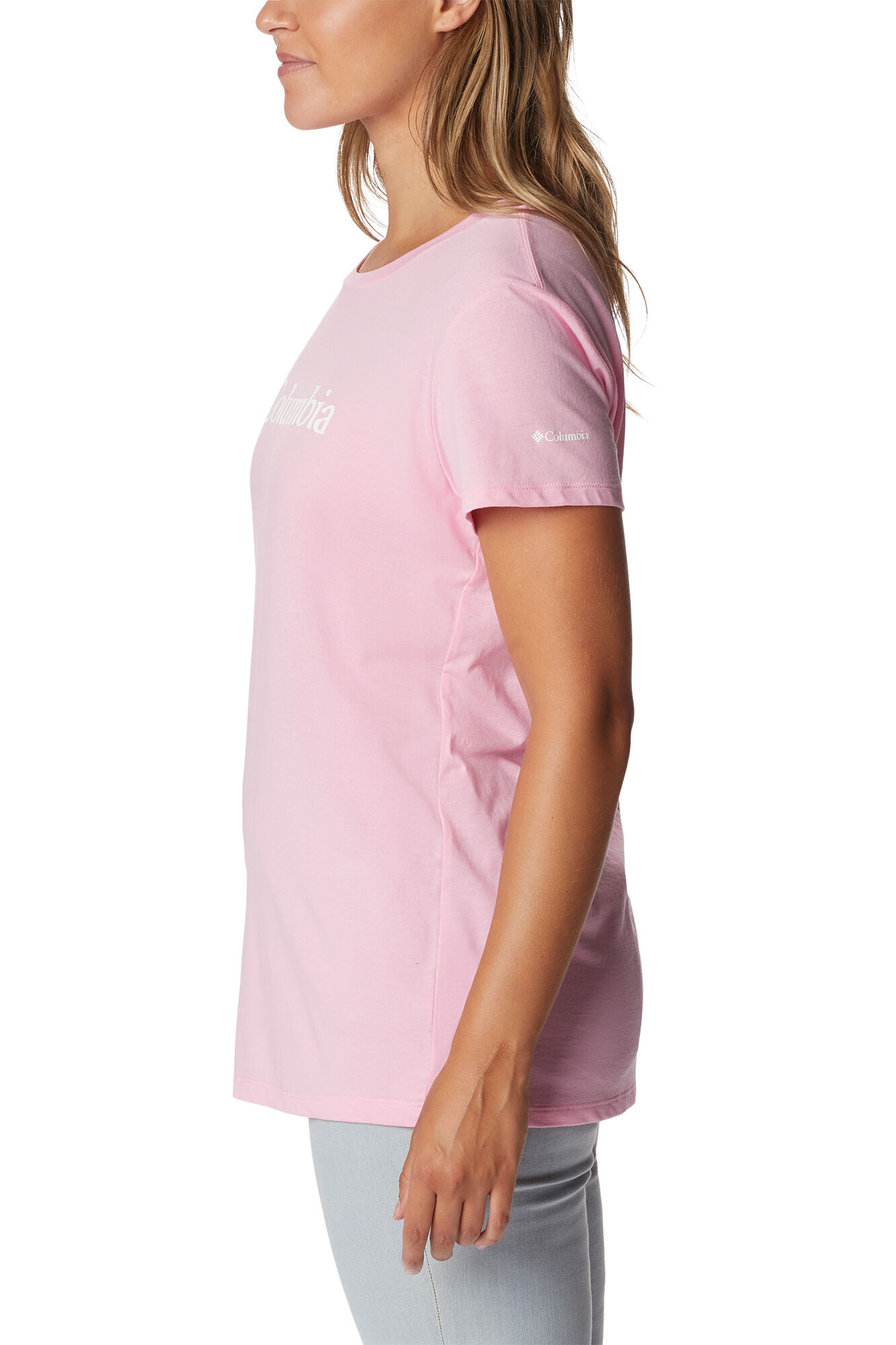 Camiseta feminina casual Columbia Trek™ com estampa - Rosa