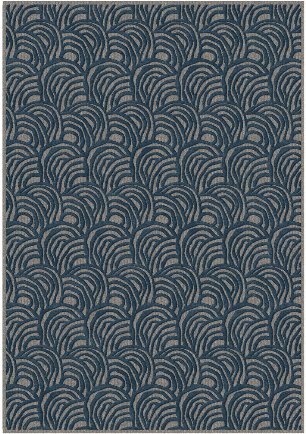 Vloerkleed 1016 Grey Navy Graphix  | Brinker