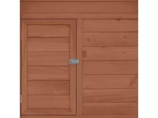 Poulailler Moka et blanc 150x96x110 cm Bois de sapin massif