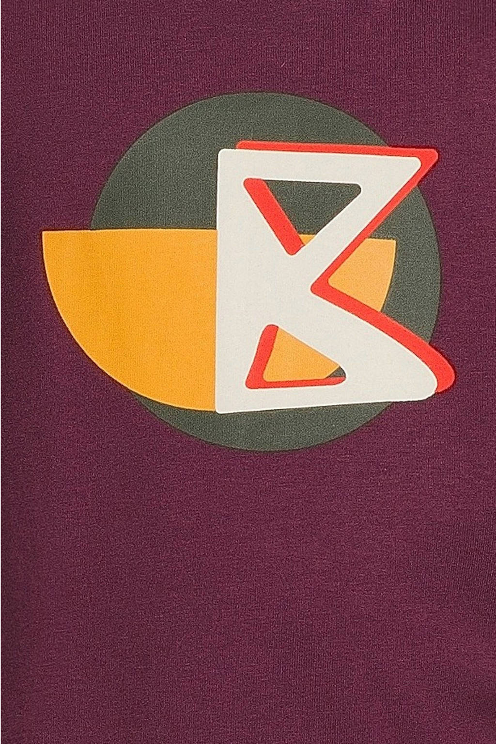 B.Nosy longsleeve Tommy met printopdruk paars/oranje