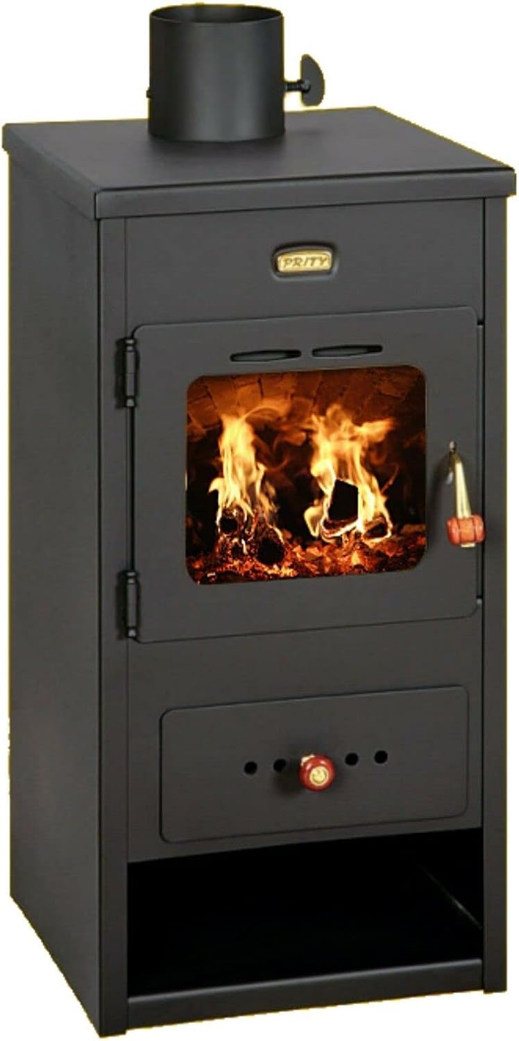 Prity K1 Optima Holzofen, Kaminofen, Mehrstoffbrenner, 8 kW