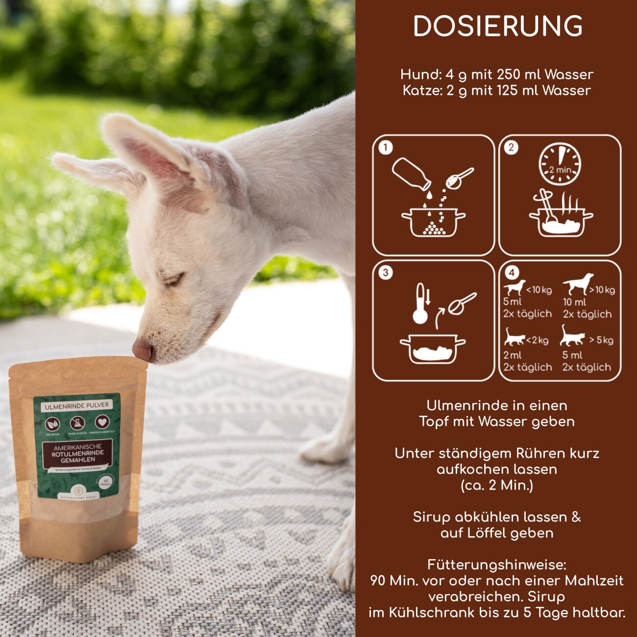 Wolfsbacher Natur Ulmenrinde Pulver