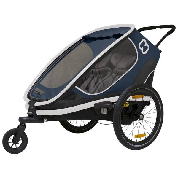 hamaxhamax   Outback 2in1 Fahrradanhänger navy/weiss