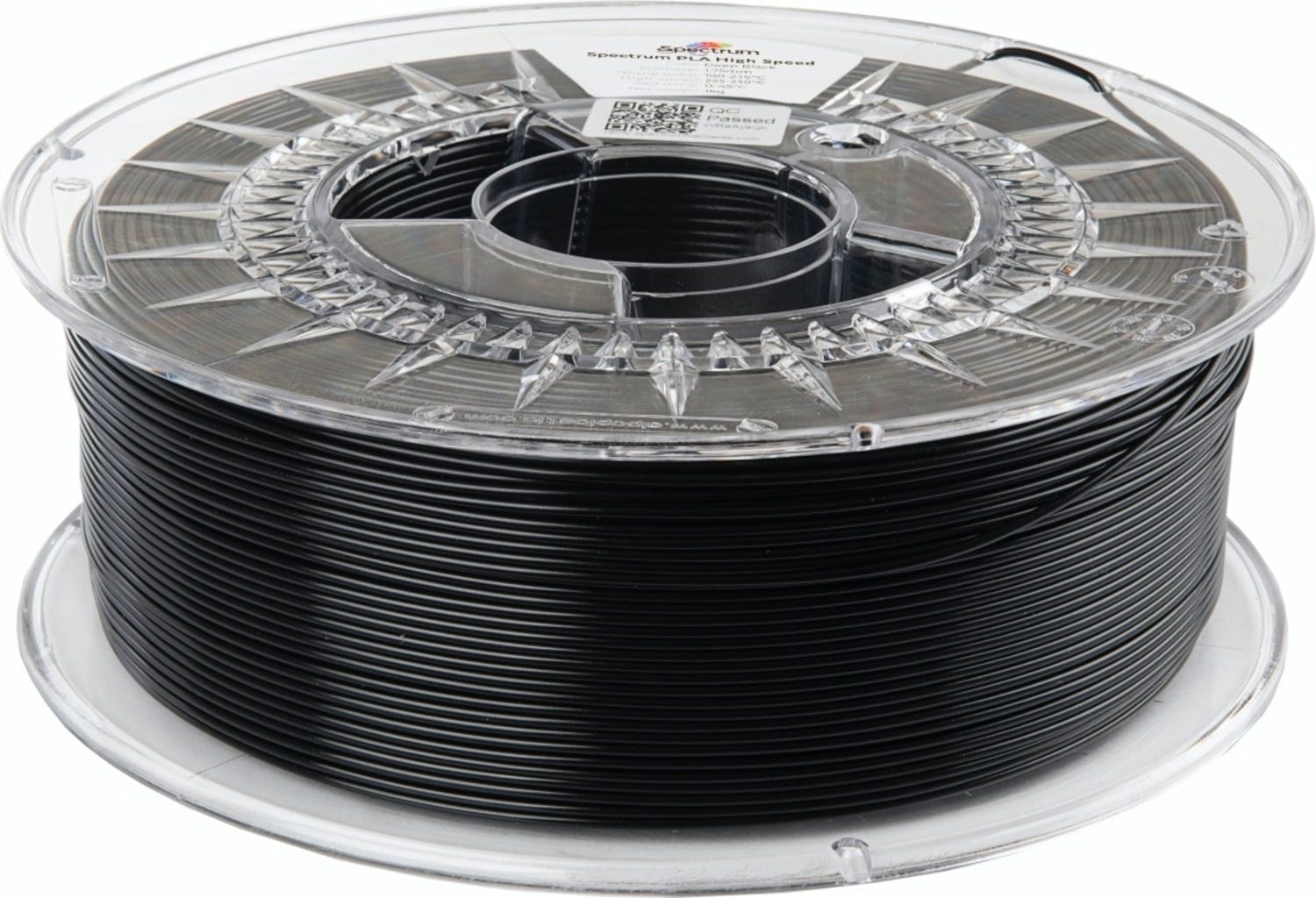 Spectrum  Premium PLA High Speed Deep Black, 1,75 mm / 1000 g    PLA Material speziell für den Hochgeschwindigkeitsdruck