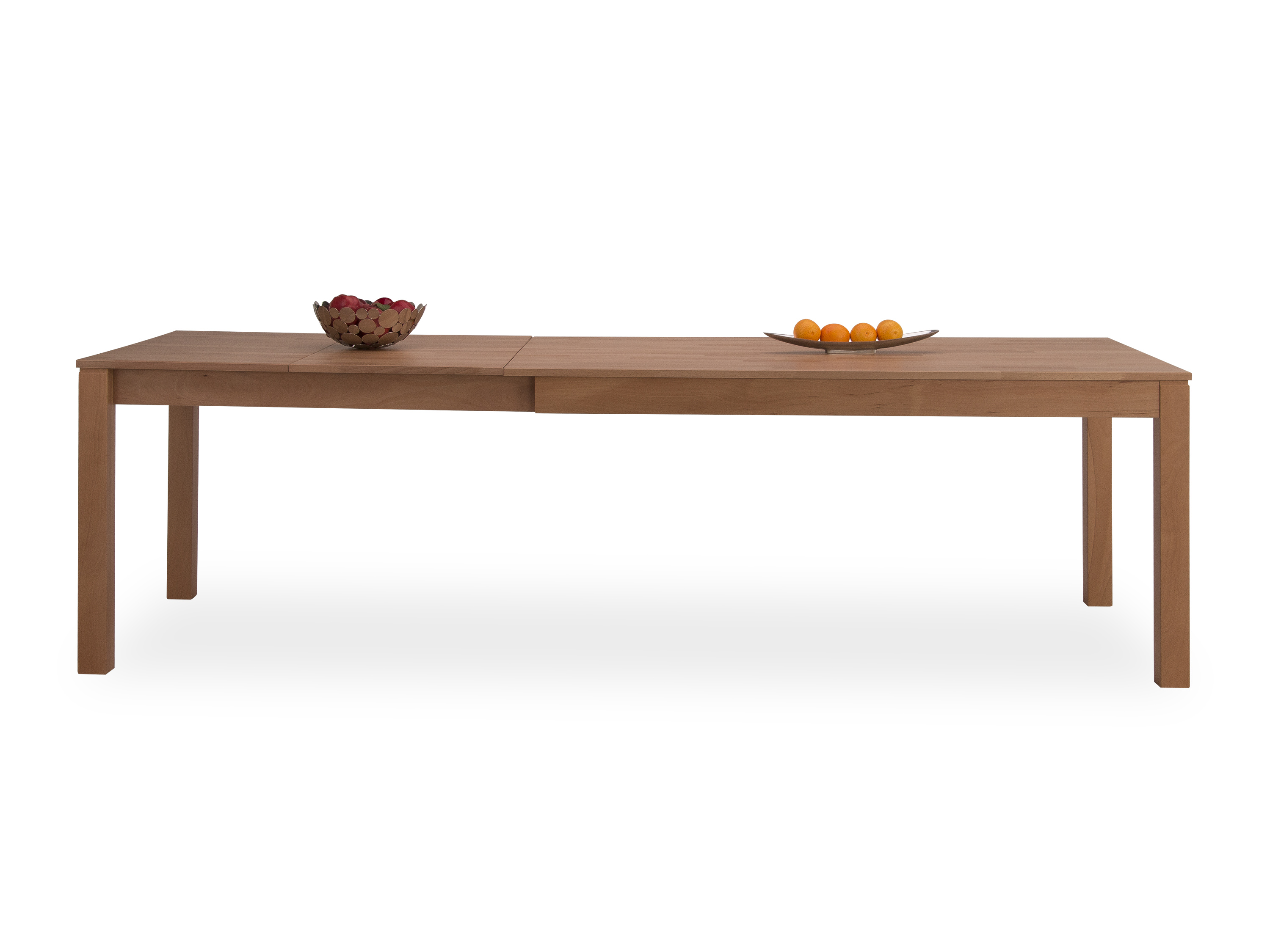 Esstisch SANTO 2 Kernbuche lackiert 120\/220 x 90 cm