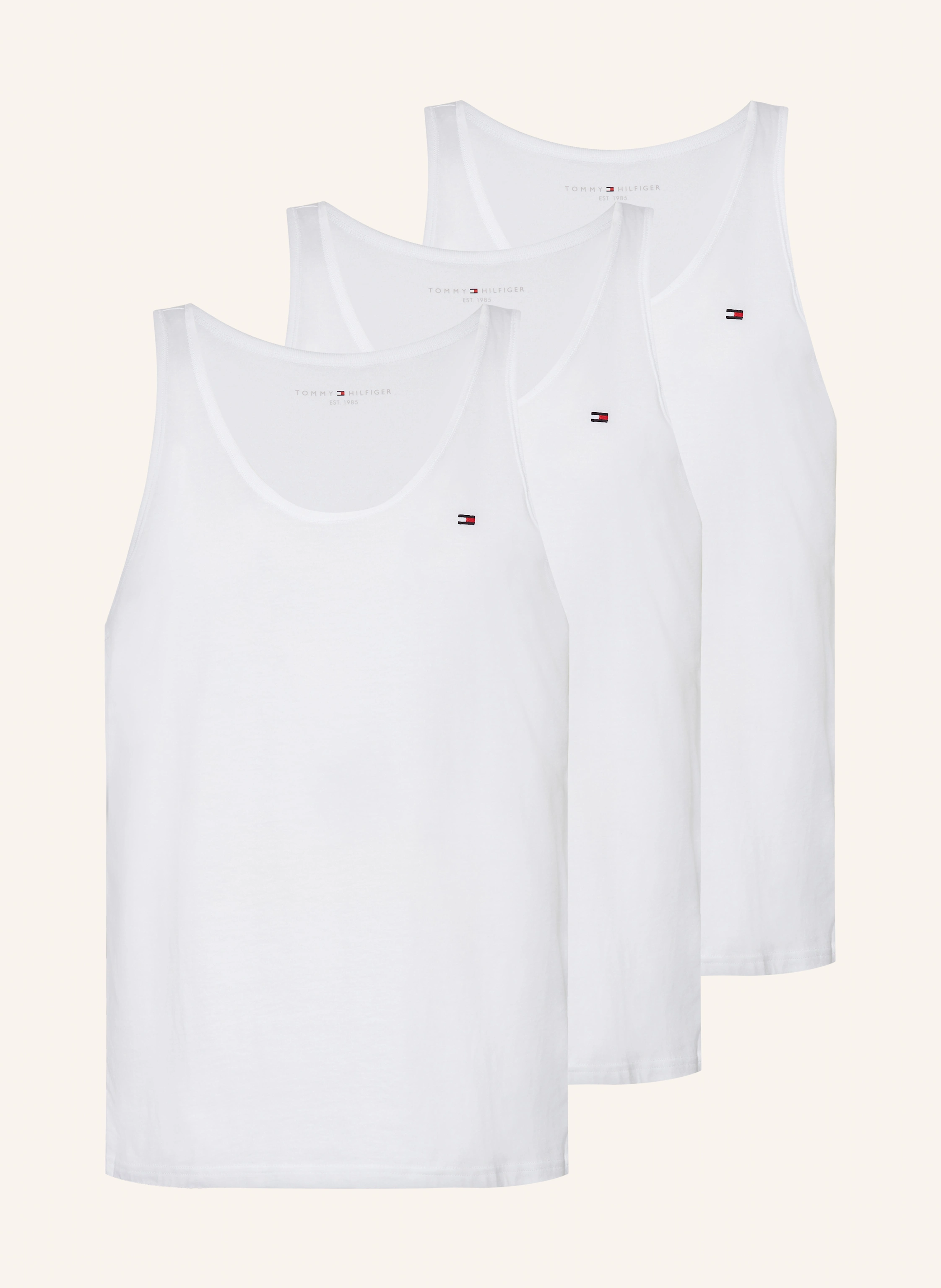 TOMMY HILFIGER 3er-Pack Unterhemden SIGNATURE SOLIDS ESSENTIALS