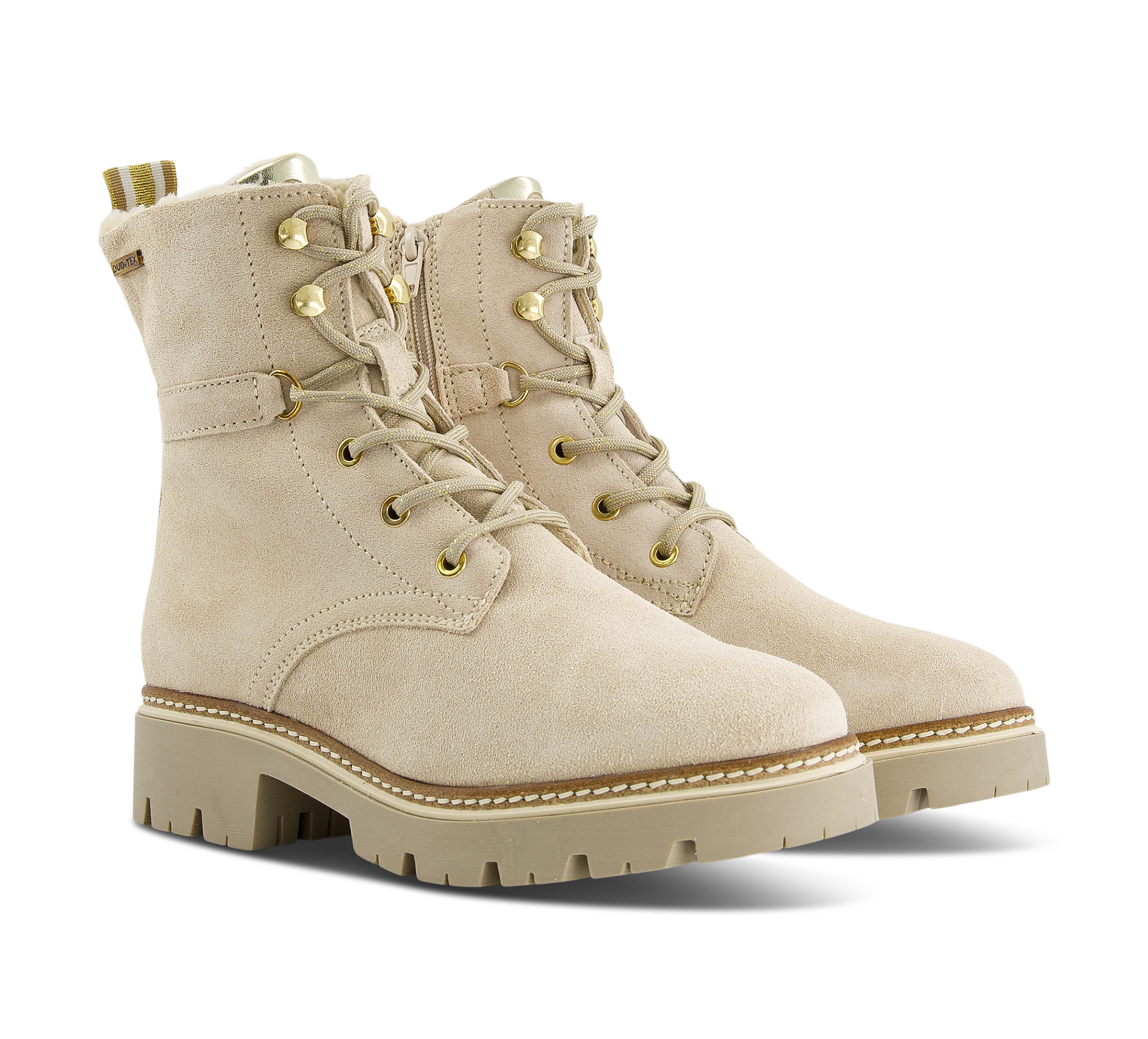 Tamaris Schnürstiefel beige/taupe