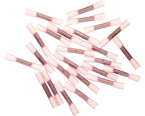 Haupa BLV360500 stootverbinder, geïsoleerd, 0,5-1 mm², rood, 25 stuks