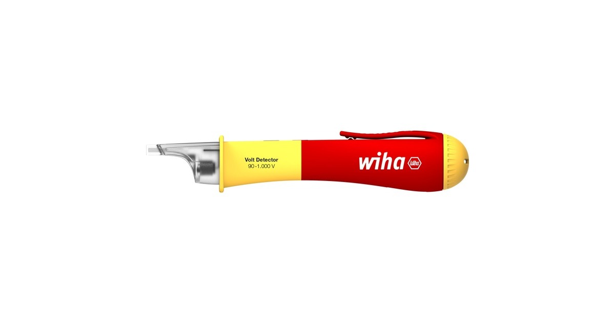 WihaSpanningszoeker Volt Detector contactloos detectieapparaten  (Rood/geel, eenpolig, 90 – 1.000 V AC)