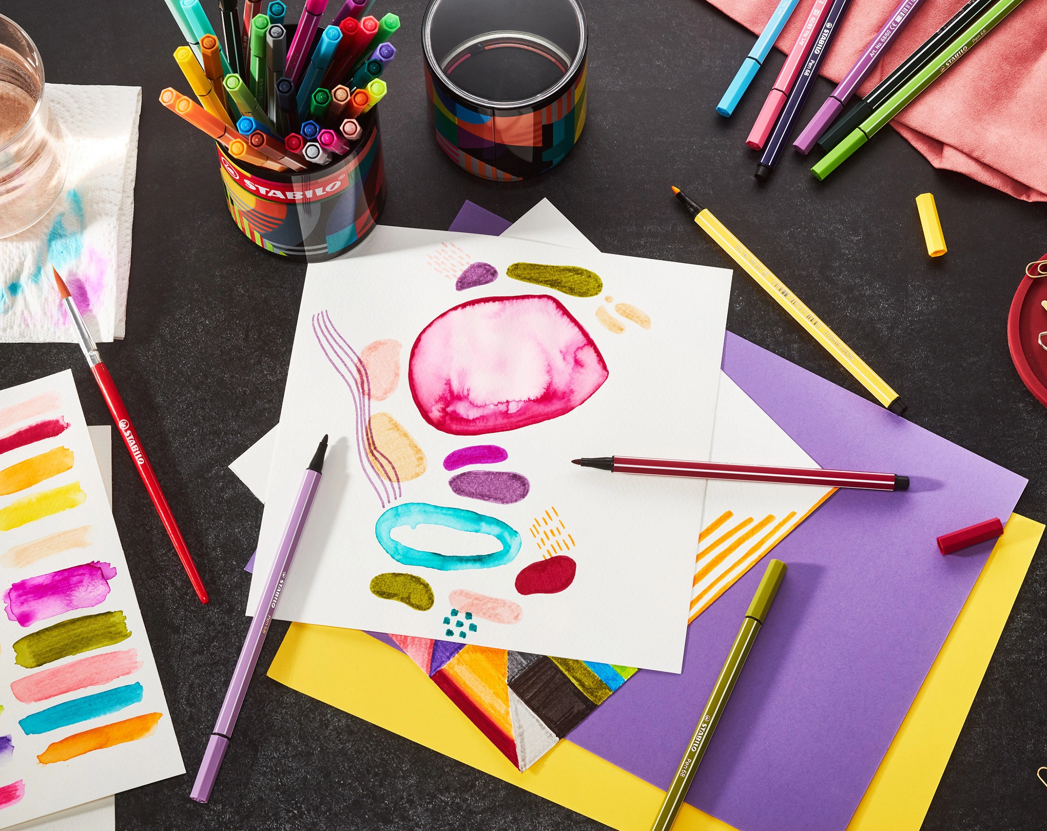 Filzstift STABILO® Pen 68 ARTY 45er-Pack