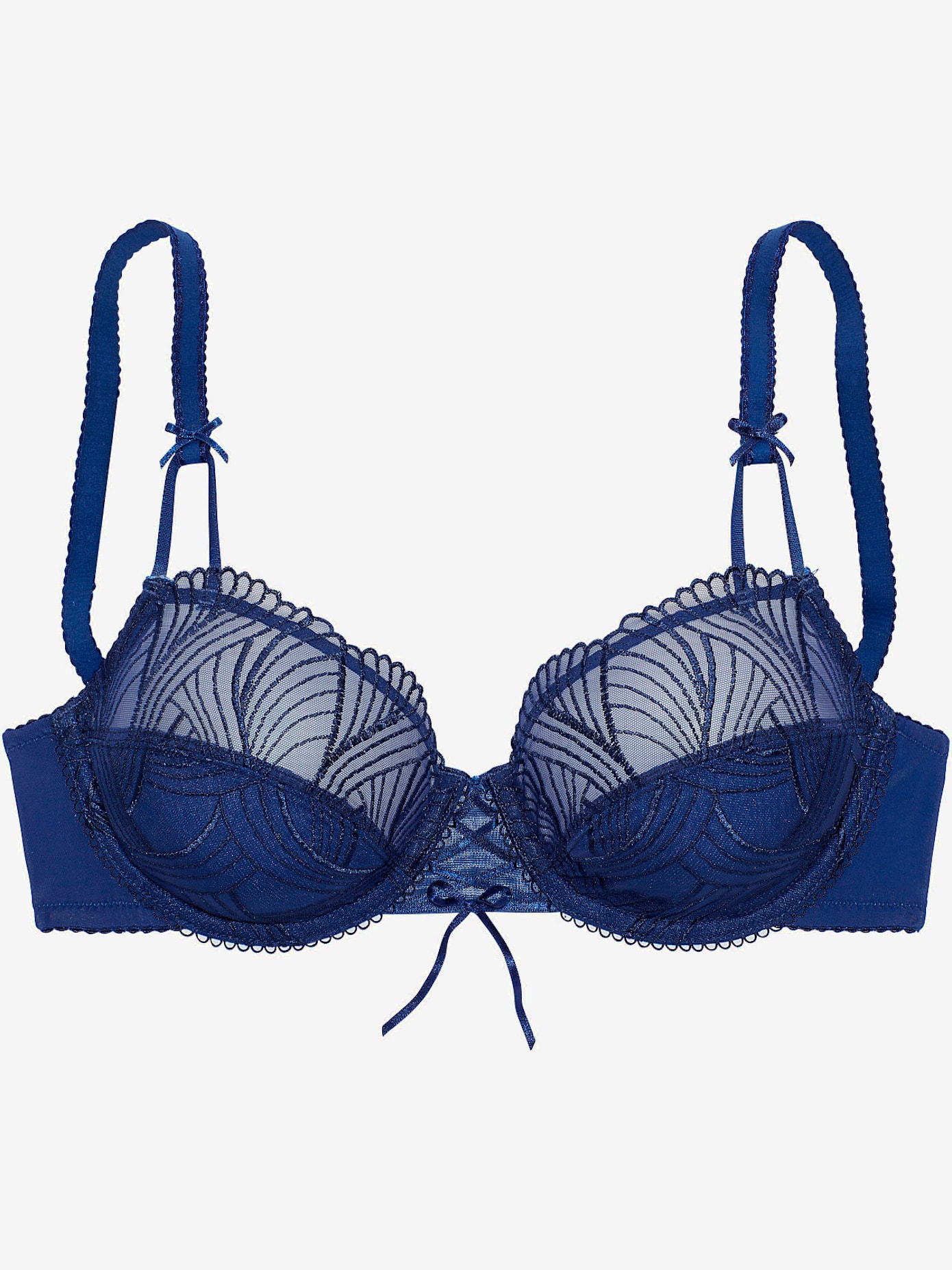 Soutien-gorge à armatures avec dentelle filigrane sur le haut des bonnets