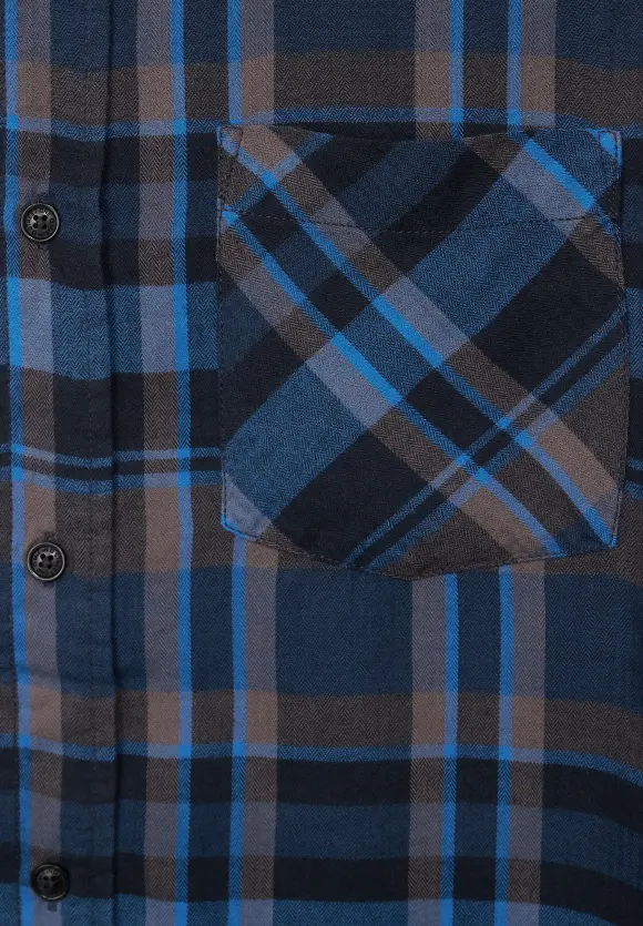 Hemd mit Karomuster - nightshadow blue