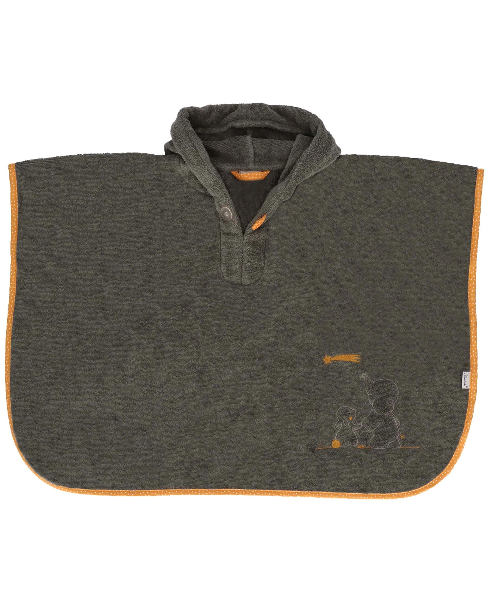 Badeponcho EDDY & HAPPY (50x70) in braun