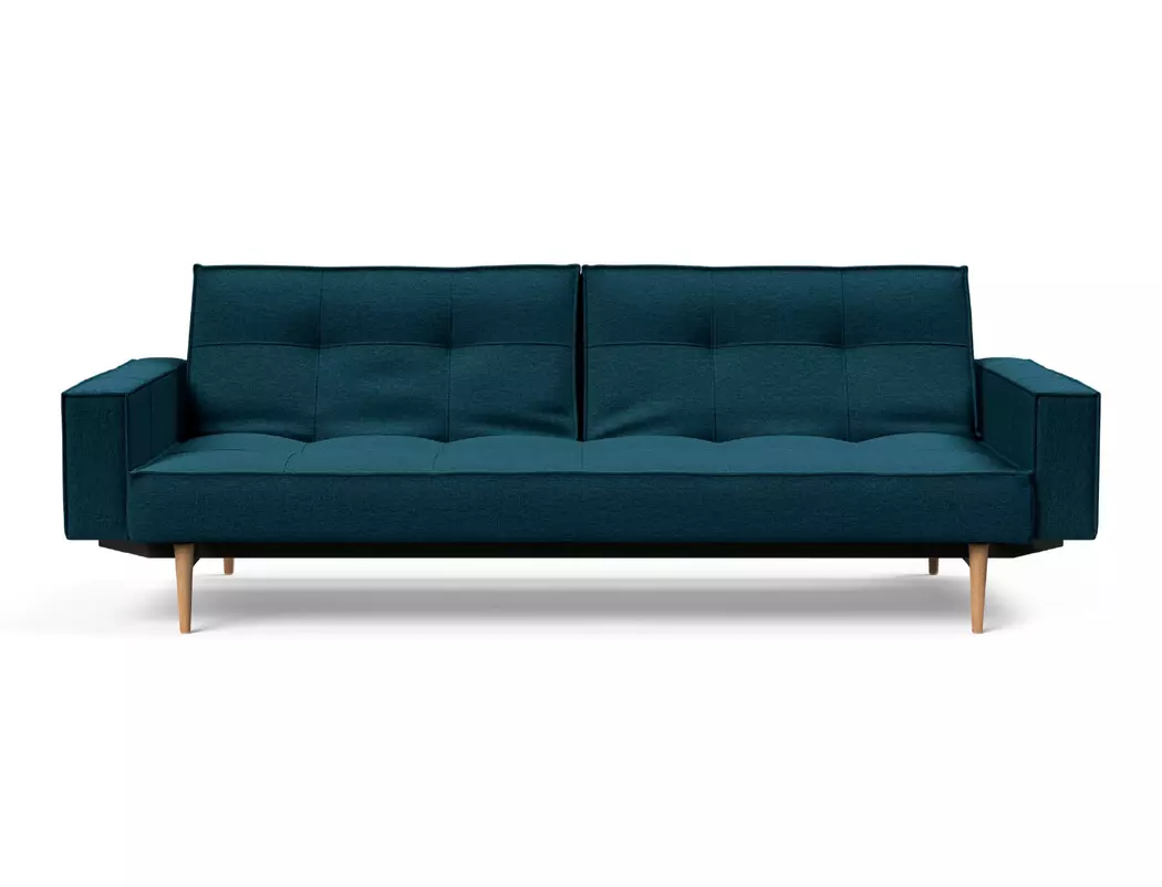 Schlafsofa mit Armlehnen Splitback Styletto hell