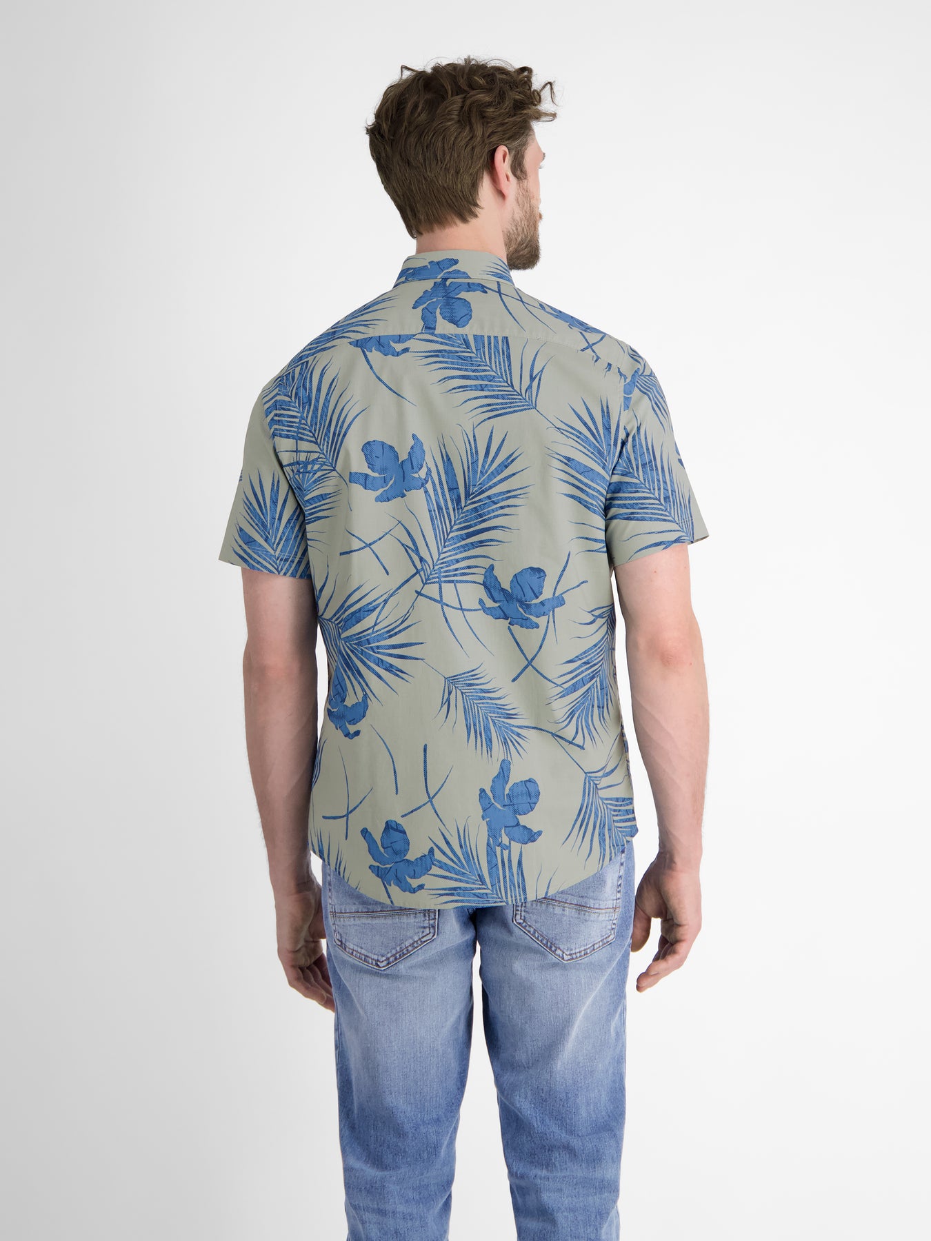 Kurzärmeliges Herrenhemd, Hawaiian-Style