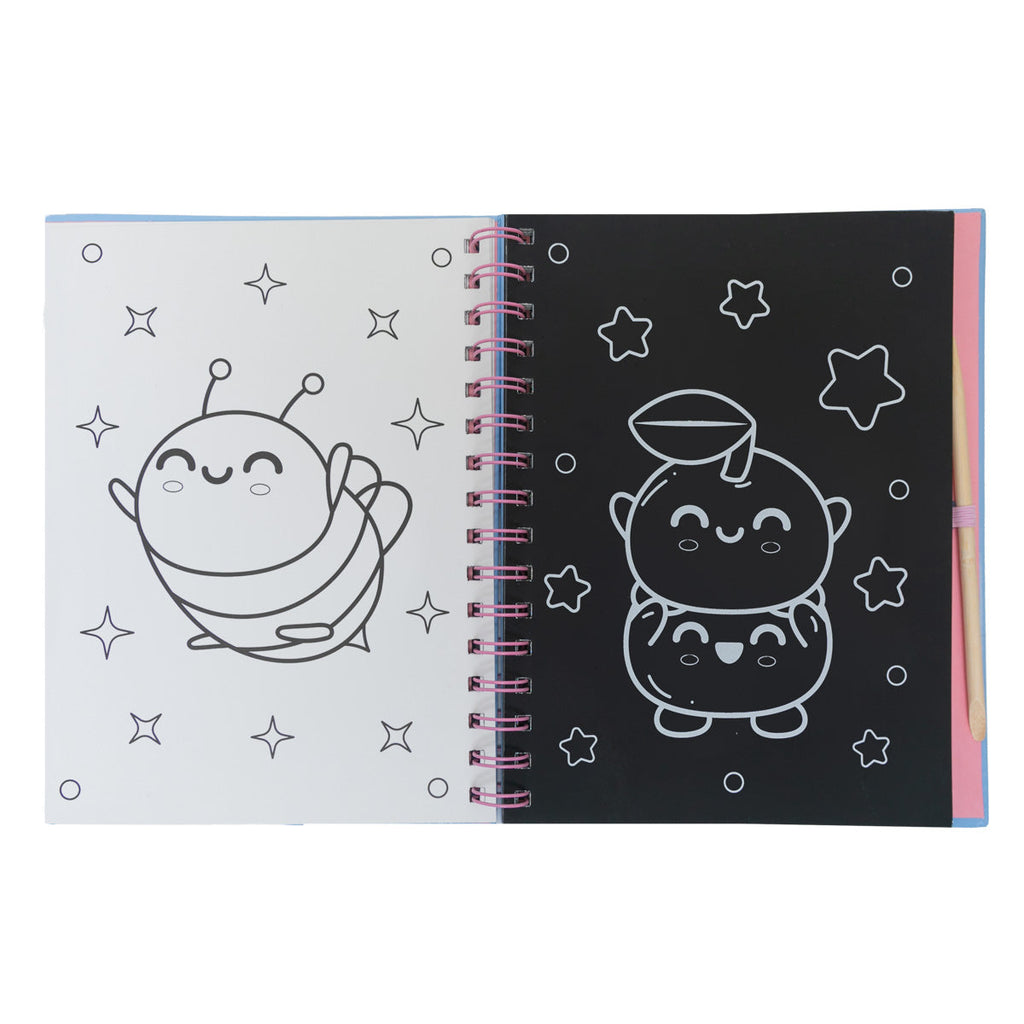 Livro Para Colorir - Raspa, Pinta E Ilustra