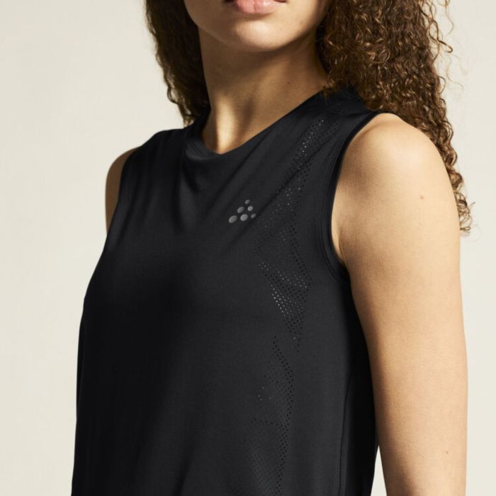 Craft Dame T-shirts Adv Charge Perforated Tank Top Sort
