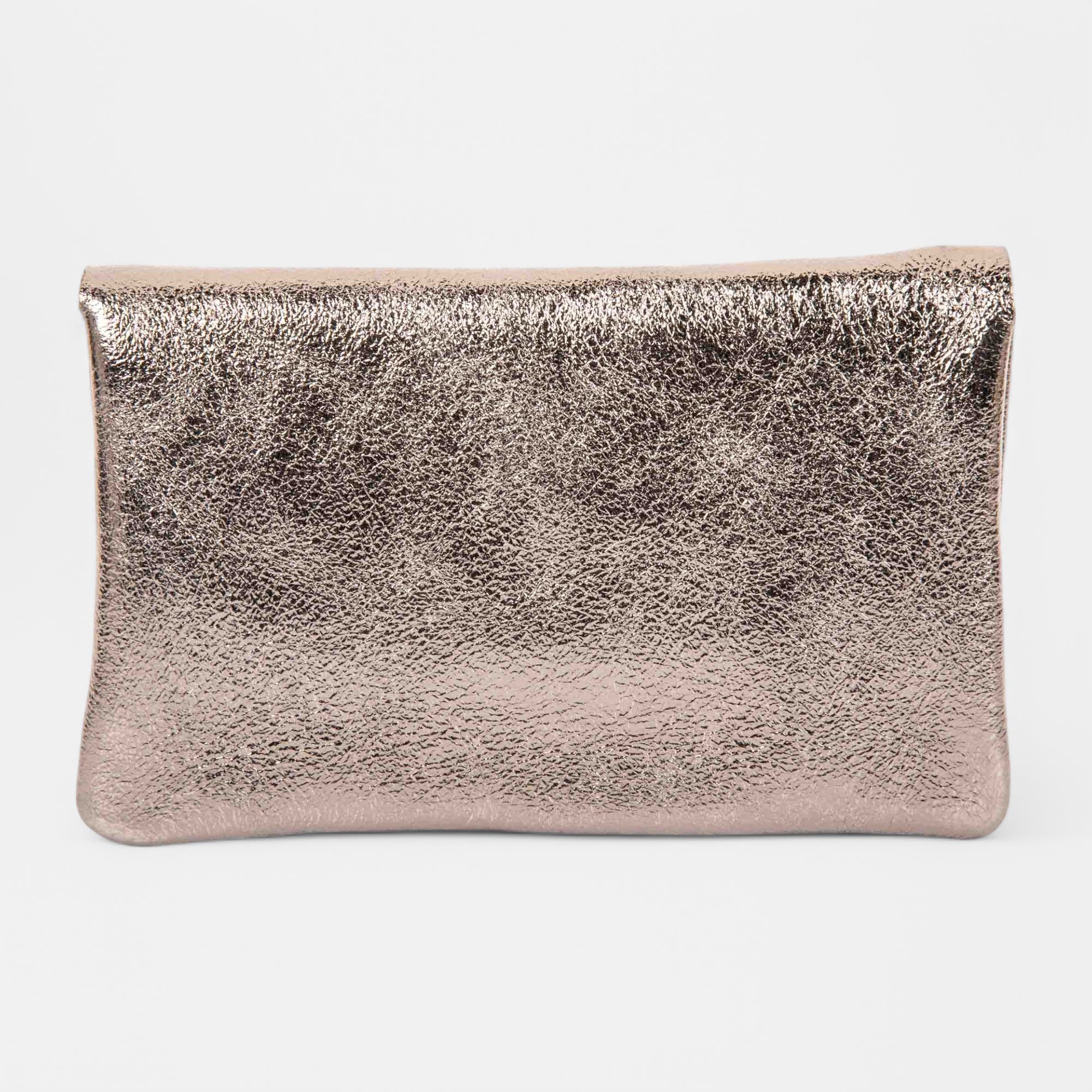 Petite maroquinerie en cuir bronze