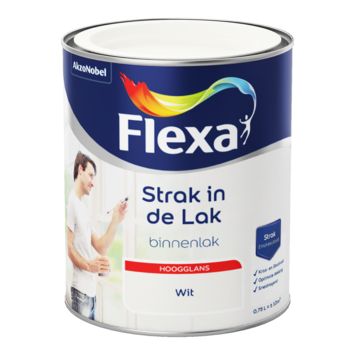 Flexa Strak in de Lak binnenlak hoogglans wit 750 ml