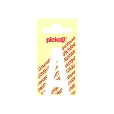Pickup - Étiquette autocollante - 90 mm - Lettre A - blanc mat