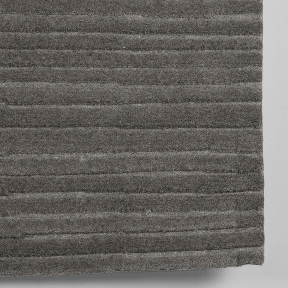 LABEL51 Vloerkleden Luxy - Antraciet - Synthetisch - 160x230 cm