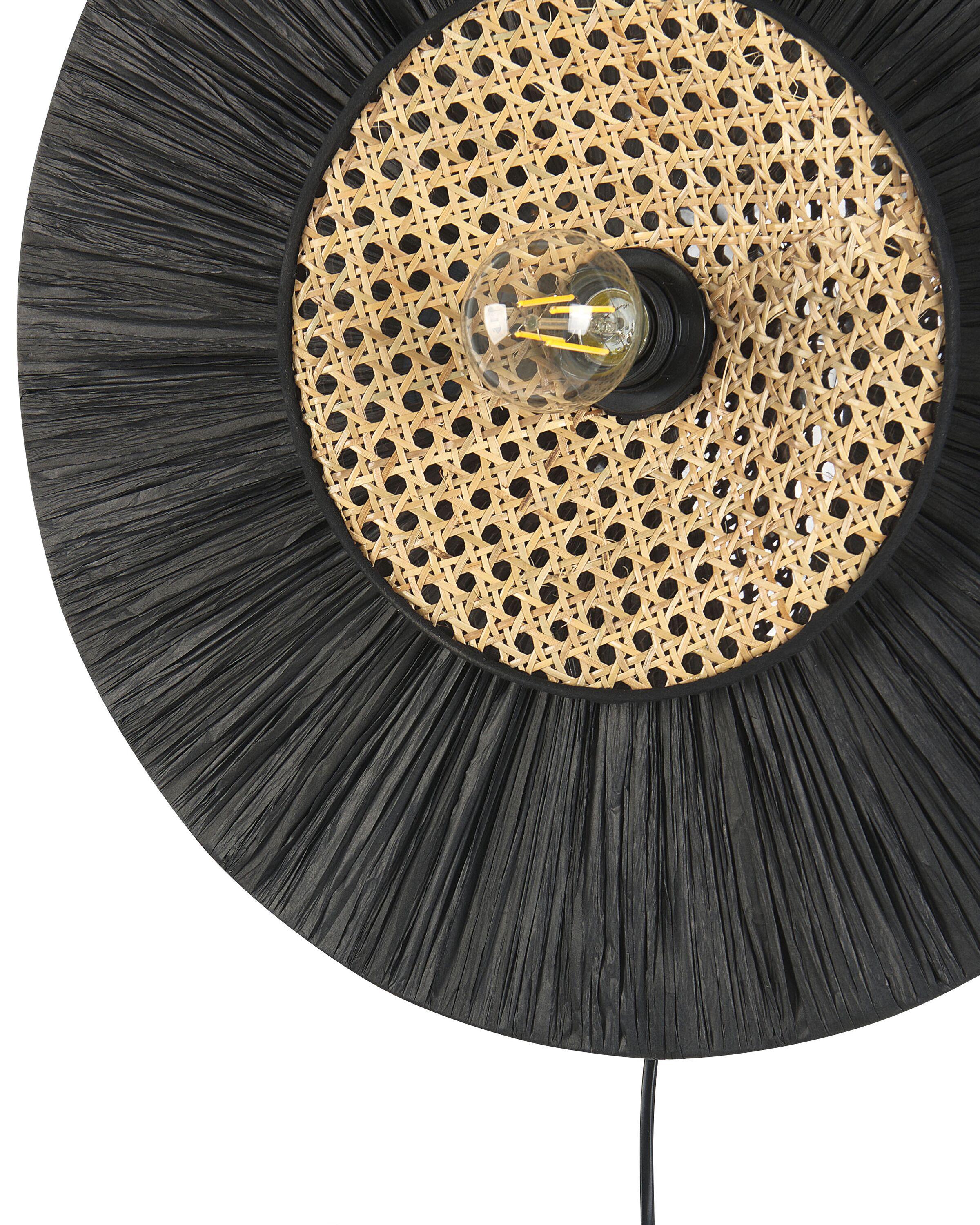Wandlamp YAAPI Papier Zwart