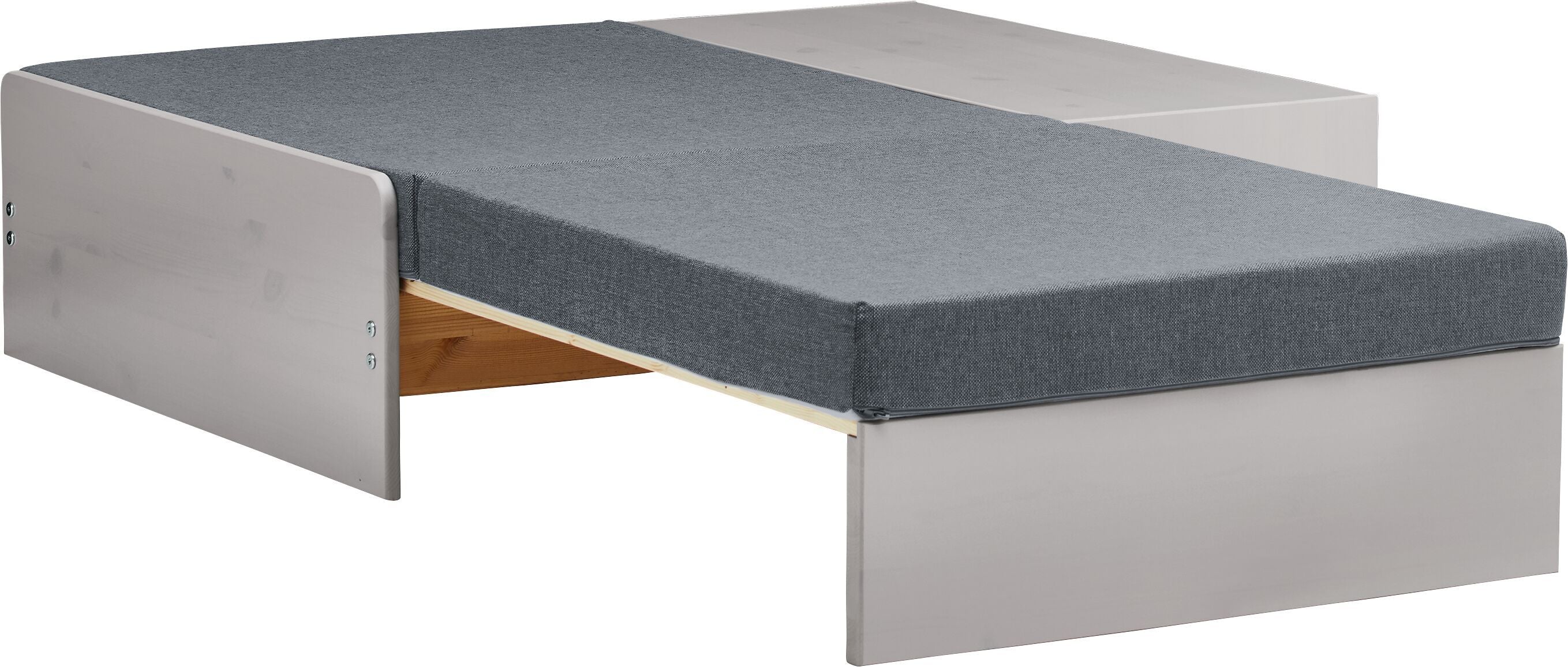 Flexa CLASSIC Bettsofa inkl. Matratze - Grau / B: 117.5 cm x T: 98.0 cm x H: 75.0 cm