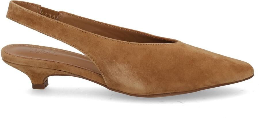 TORAL Slingbacks Dames Lenore Maat: 37 Materiaal: Suède Kleur: Camel
