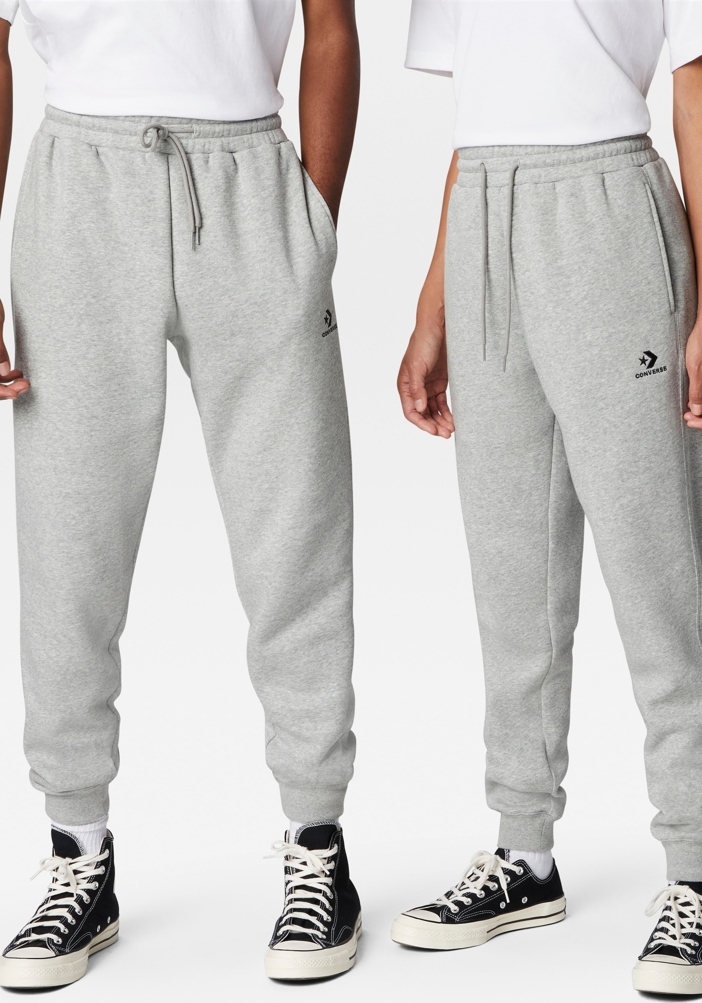 Converse Jogginghose »GO-TO EMBROIDERED STAR CHEVRON BRUSHED BACK FLEECE SWEATPANT«  Unisex