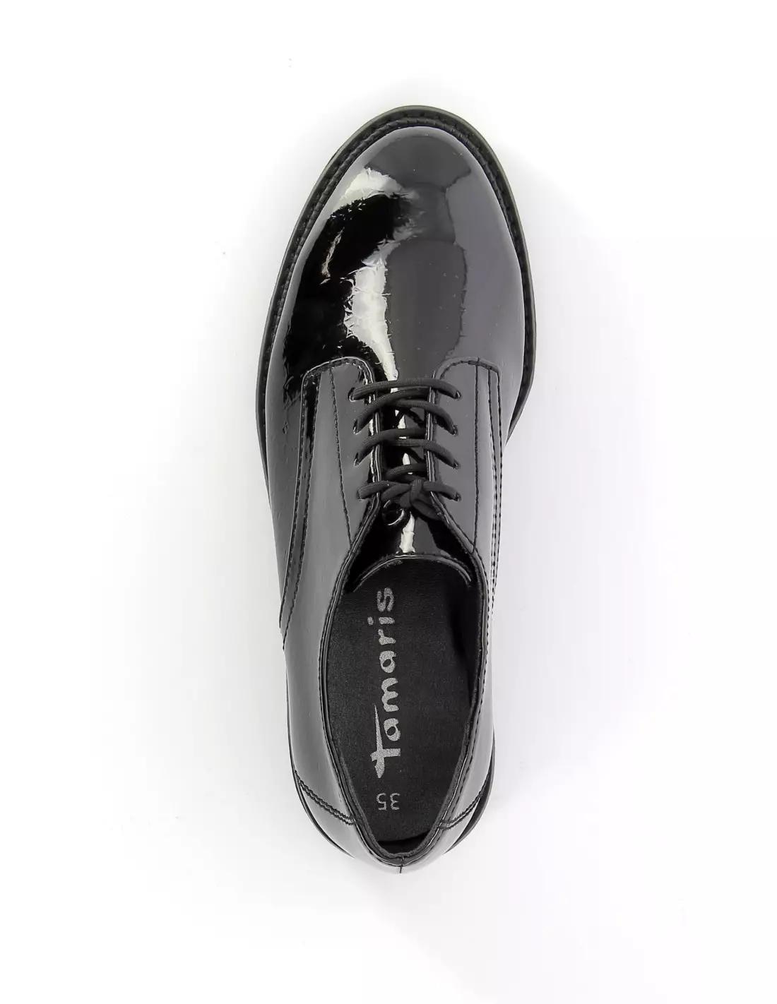 TAMARIS 1-23605 087 - Mocassins & bateaux Blackpatentstructur