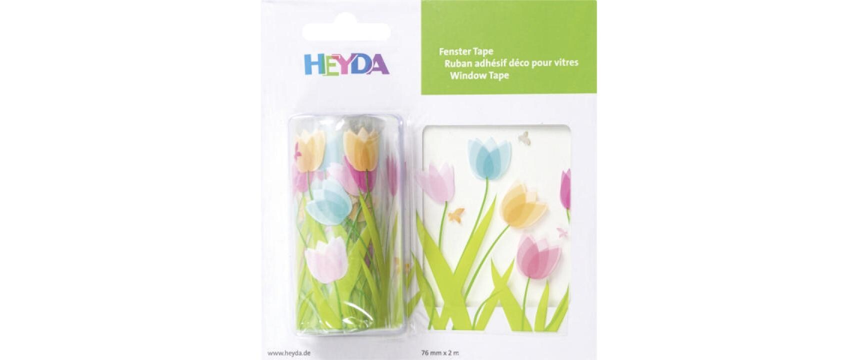 Fensterbild Tulpen 1 Stück, MehrfarbigFenster Tape