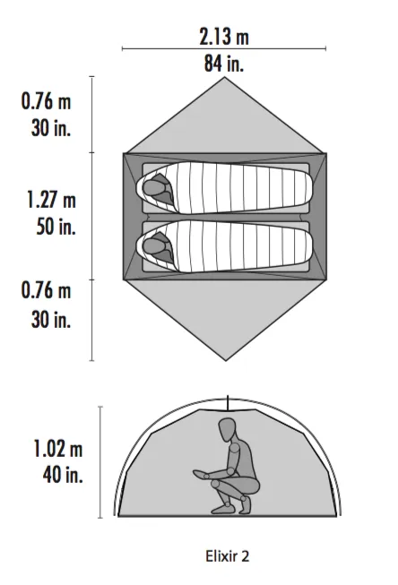 MSR Elixir 2 Tent Green V2 Green