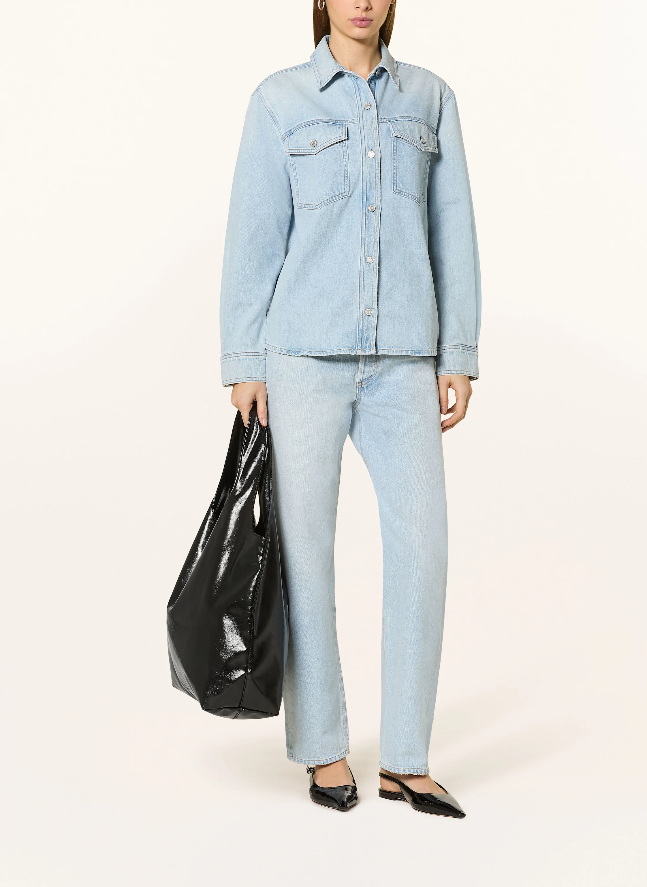 AGOLDE Jeansbluse RINA
