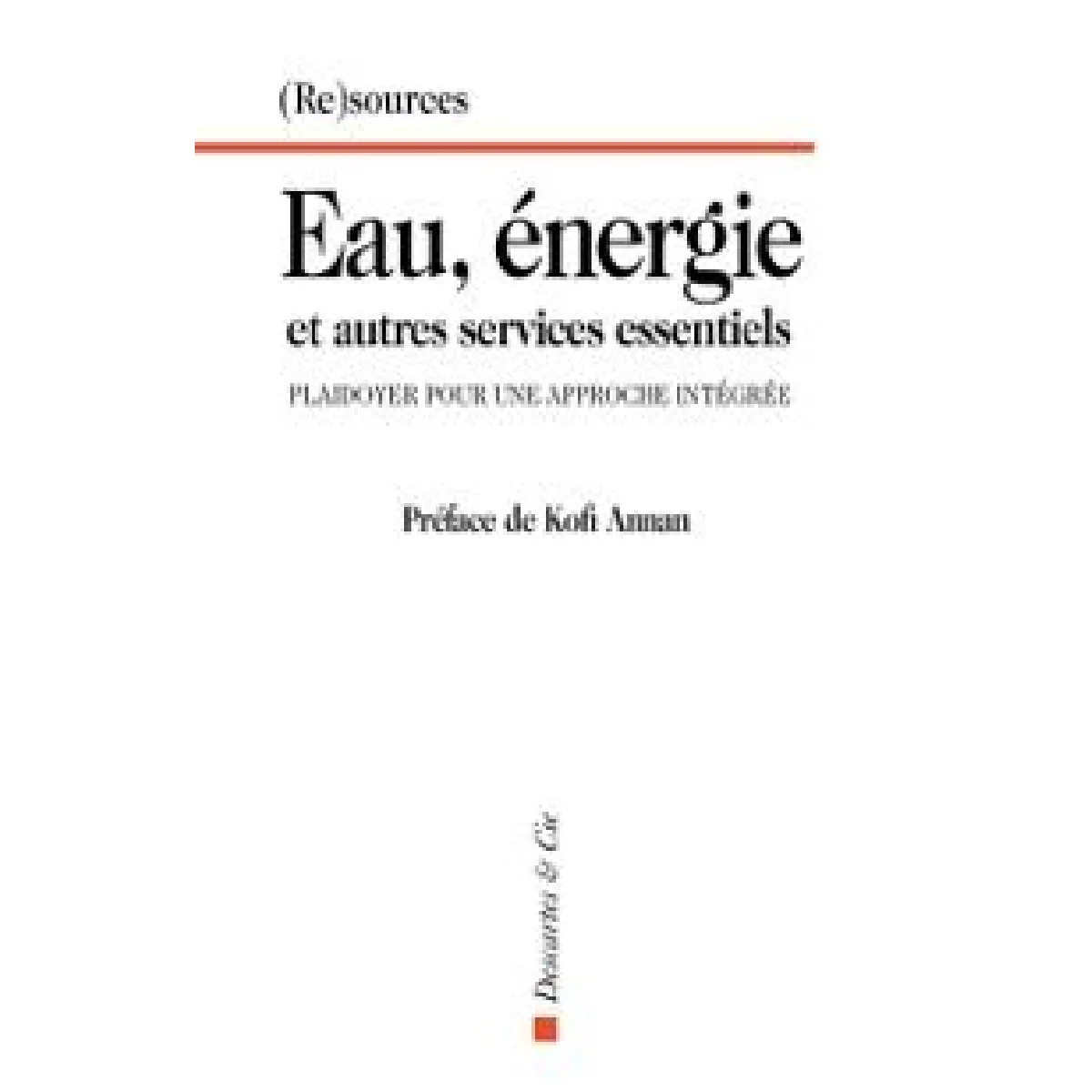 Eau, énergie et autres services essentiels : plaidoyer pour une approche intégrée · Occasion
