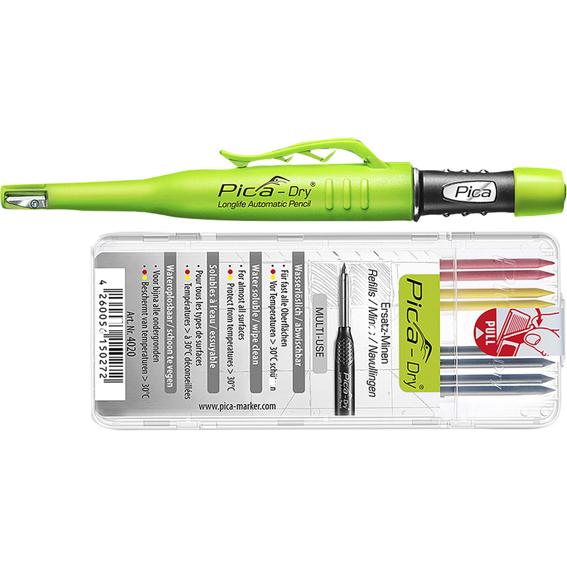 Pica Dry 3030 markeerpotlood set Multi 9-delig