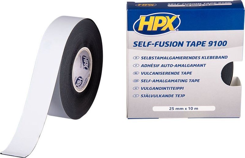 HPX - Zelfvulkaniserende Tape - Zwart - 25 mm x 10 m