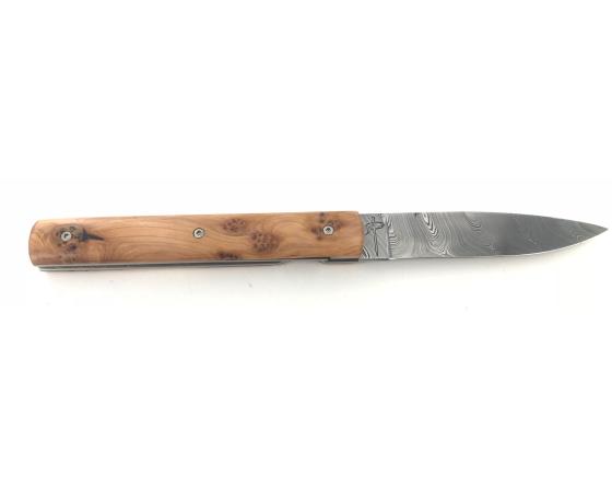 Le Français - Damas - Genévrier Couteau de Poche par Perceval