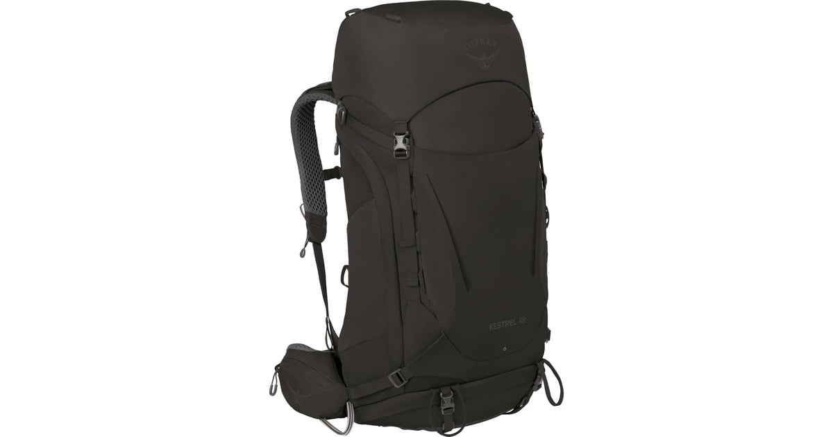 OspreyKestrel 48 rugzak  (Zwart, 48 liter, maat L/XL)