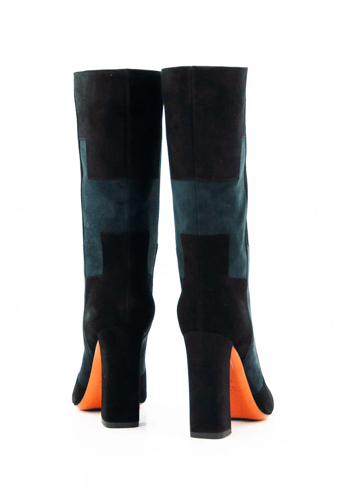SANTONI - IMAGE 57508 MNS NOIR/MARINE