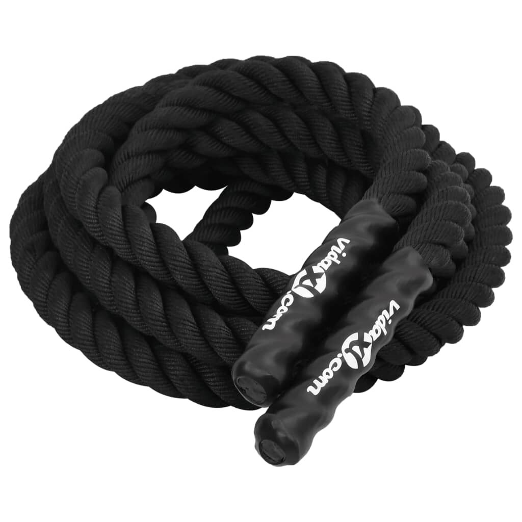 vidaXL Trainingstouw, Zwart, 6 m, 4,5 kg, Polyester