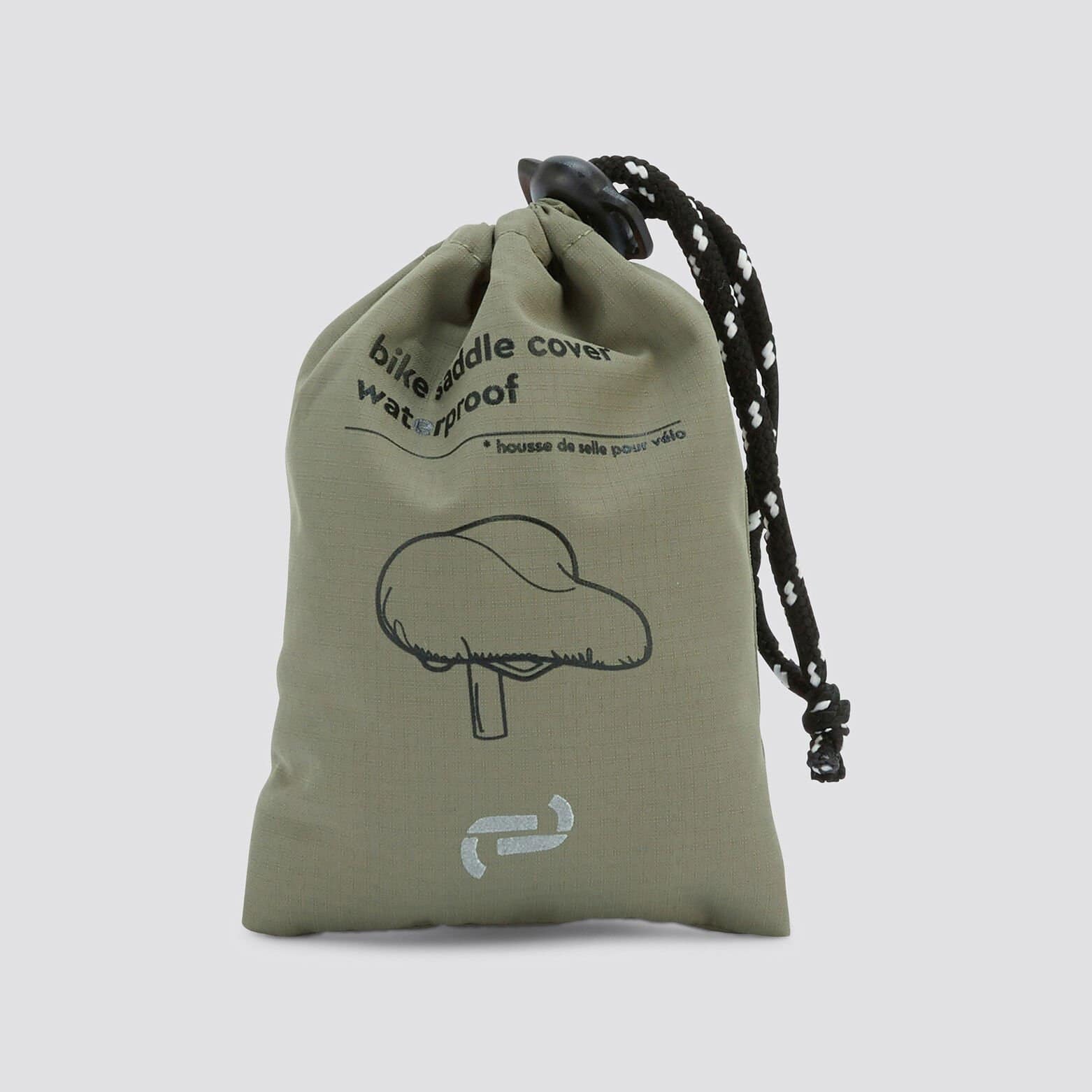 Housse de pluie pour selle de velo Kaki Clair