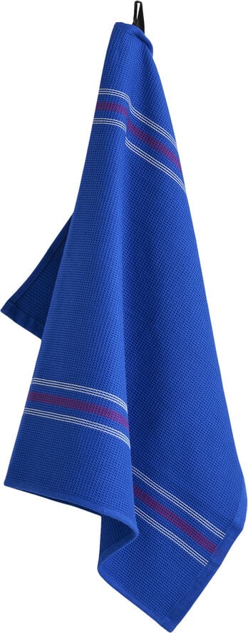 Hay Canteen Tea Towel-Blue and fuchsia Blue and fuchsia