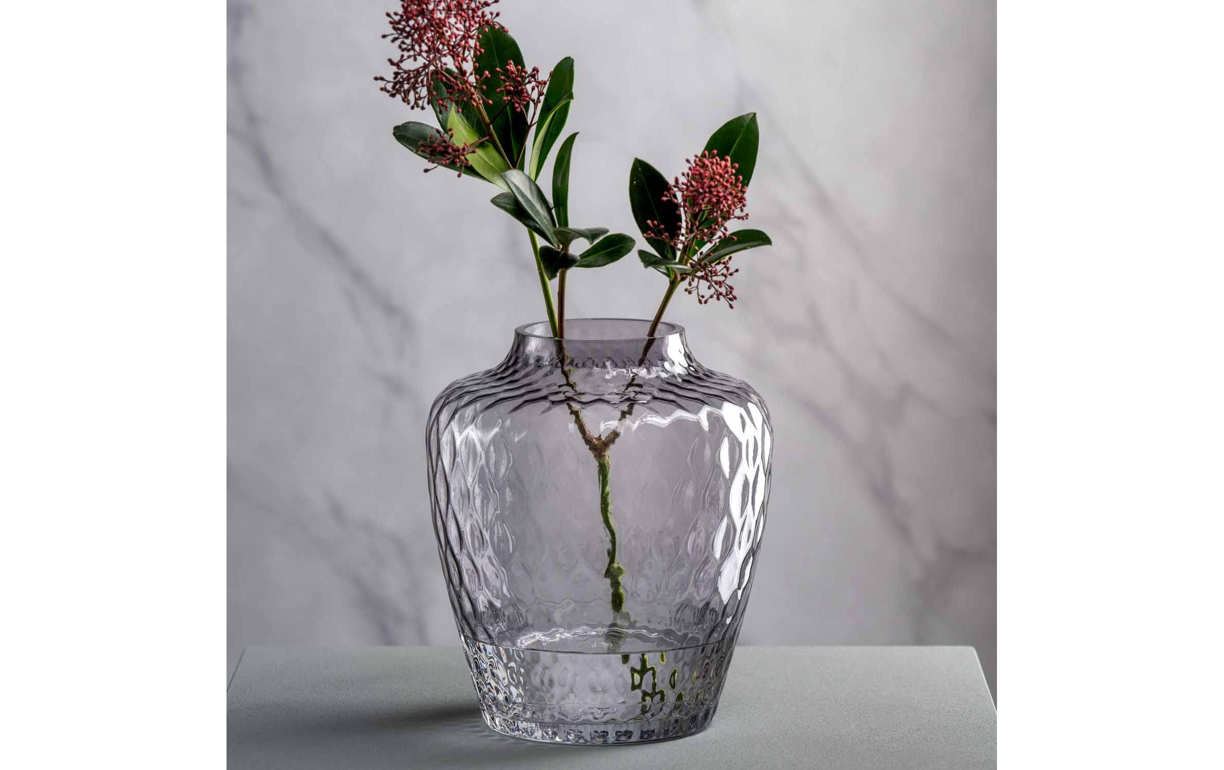 Vase Giulia Grau, 18 x 21 cmTischlicht