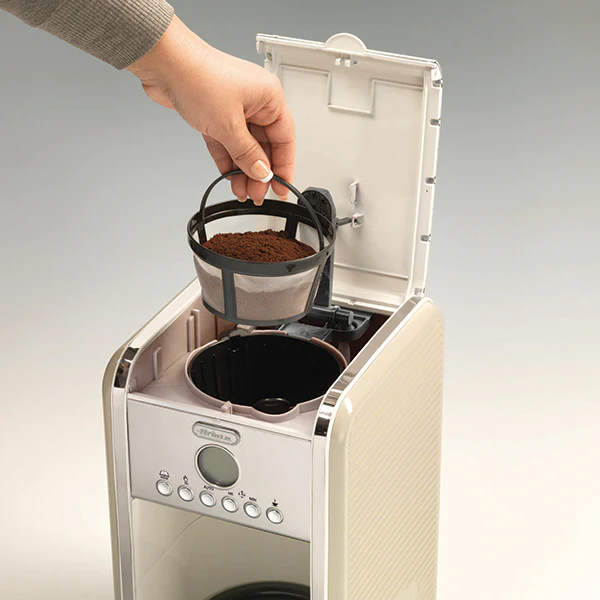 Cafetière Vintage Beige 4 -12 tasses programmable 960 W 1342 Ariete