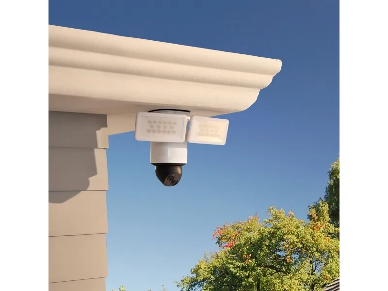 Eufy Floodlight E340 - Netværksovervågningskamera - panonering / hældningsvinkel - udendørs - vejrbestandig - farve (Dag/nat) - 3K, 2K - audio - trådløs - WiFi